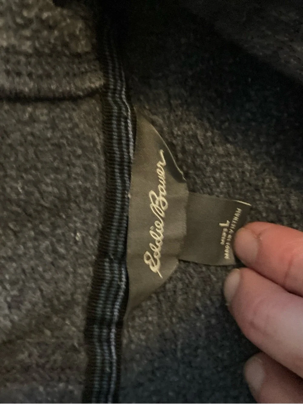 Men's Eddie Bauer Hooded Pullover Sweater - blue - Picture 4 of 5